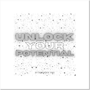 Unlock Your Potential Gym Workout Exercise Motivation Posters and Art